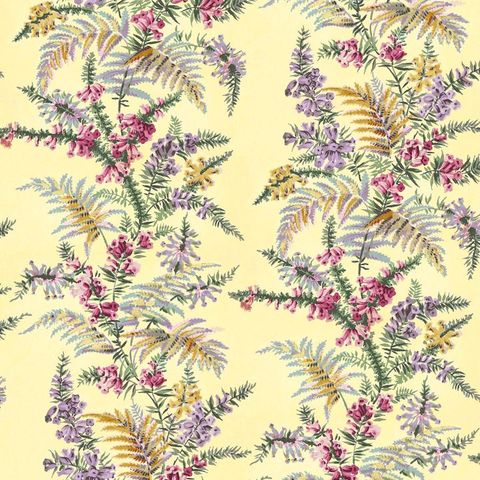 V&A Heather & Fern Lemon Upholstery Fabric