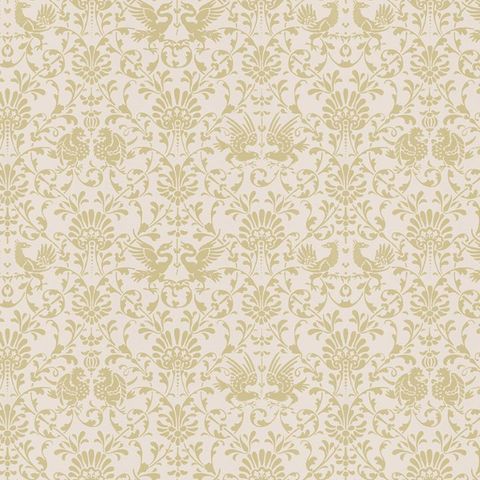 V&A Heraldic Birds Gold Upholstery Fabric