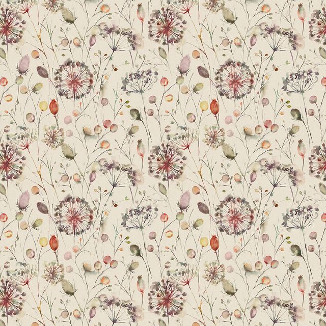 Voyage Decoration Hibbertia Meadows Boronia Boysenberry/Linen