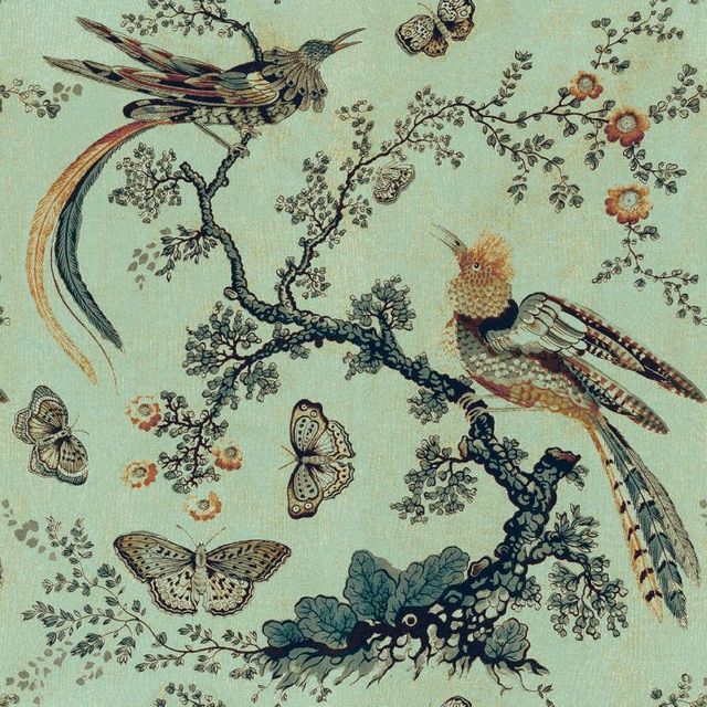 Arley House V&A Floral Abundance V&A Paradise Moss Upholstery Fabric