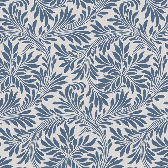 Arley House V&A Classic Collection V&A Rolling Leaves French Blue