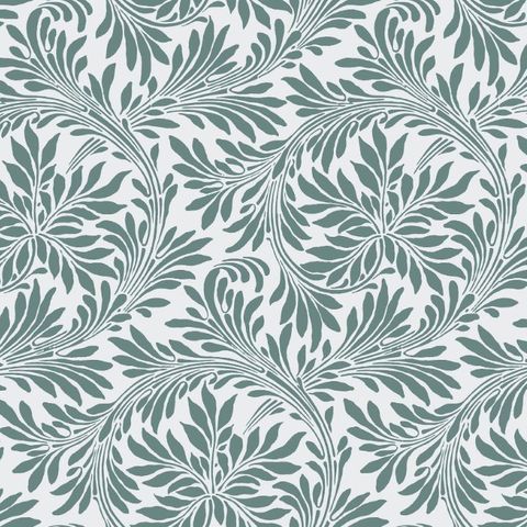 V&A Rolling Leaves Sage Green Upholstery Fabric