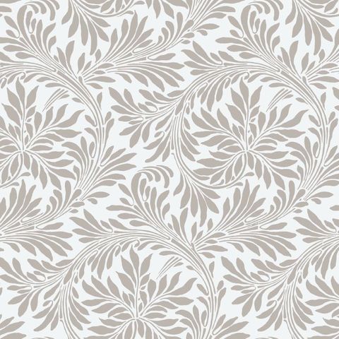 V&A Rolling Leaves Beige Upholstery Fabric