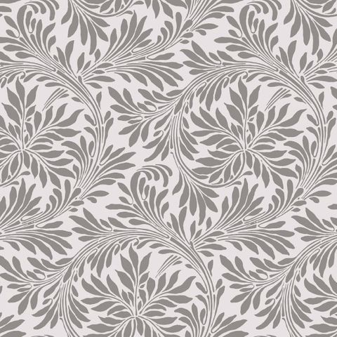 V&A Rolling Leaves Taupe Upholstery Fabric