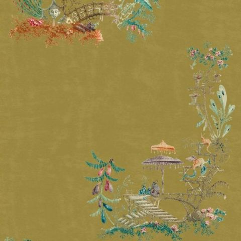 Chinoiserie Velvet Upholstery Fabric