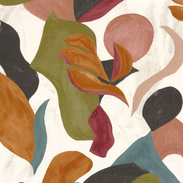 Casamance Air De Fete Air De Fete Kaki/Orange Brulee