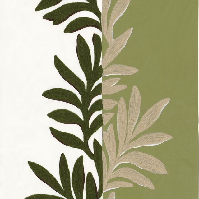 Casamance Defile Sophora Blanc/Olive