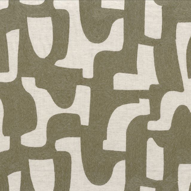 Casamance Luminescence Entrelacs Khaki