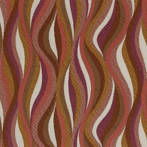 West Bay Magenta/Ocre Pelmet
