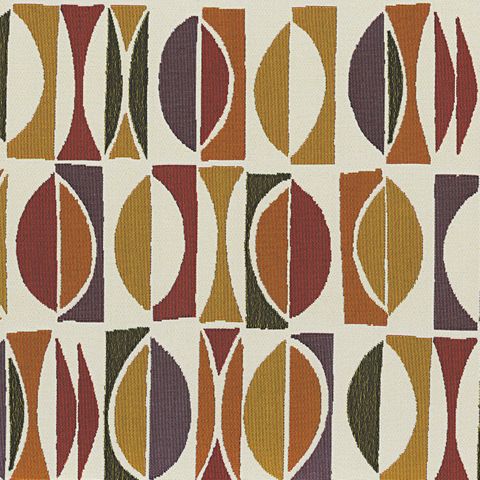 Amalfi Ocre Orange Upholstery Fabric