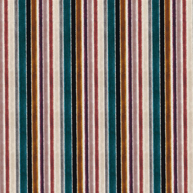 Casamance Paddington Georges Parme Multico Upholstery Fabric