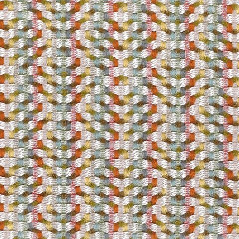 Beguin Multico Orange Upholstery Fabric