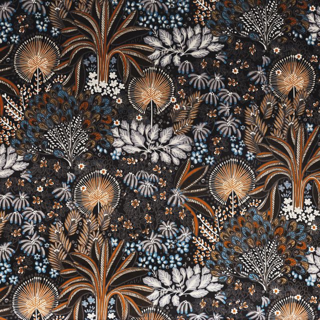 Casamance Opium Opium Fauve/Bleu Deauville