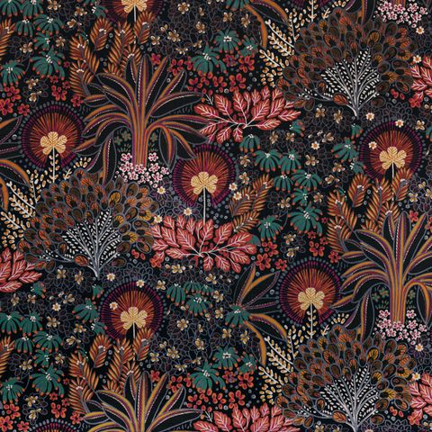 Opium Pourpre/Petrole Upholstery Fabric