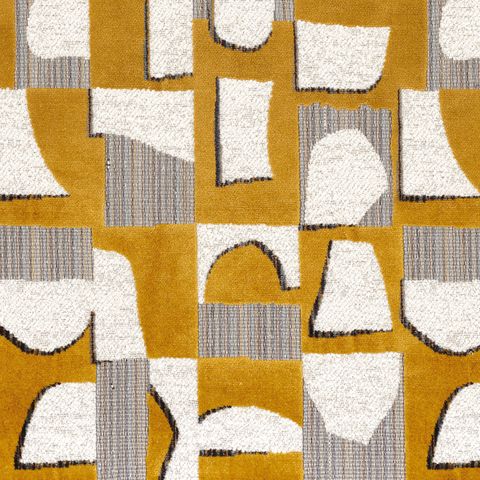 Hymne Ochre Upholstery Fabric