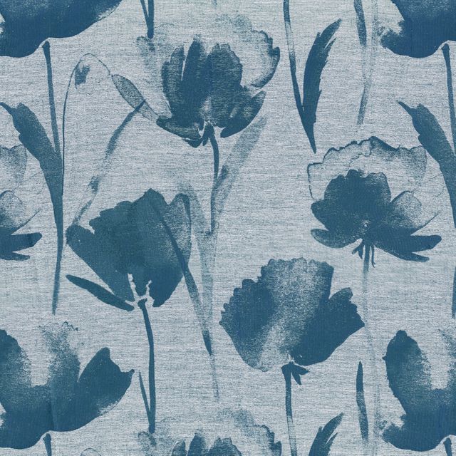 Casamance Jardin D'Hiver Eclose Petrole