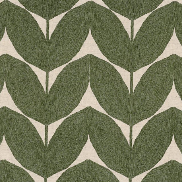 Casamance Flirt Herbes Folles Olive