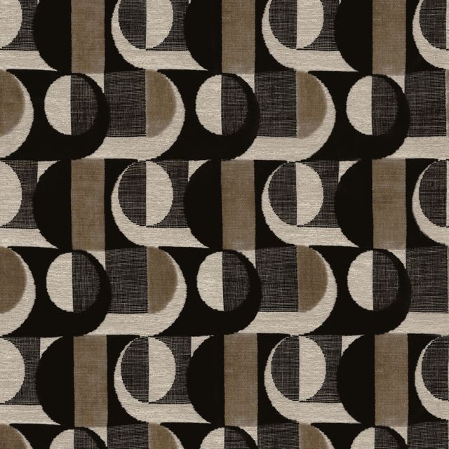 Casamance Luminescence Alliance Noir Upholstery Fabric