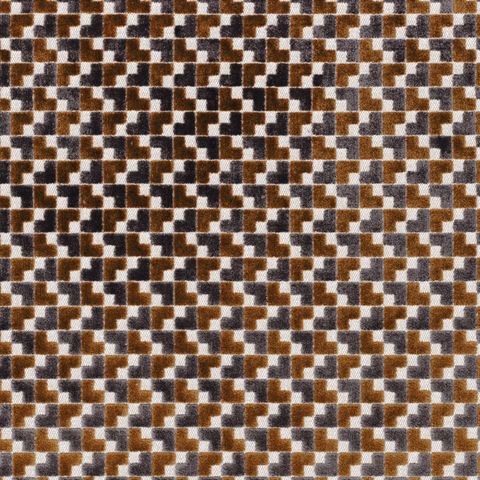 Baker Street Anthracite/Camel Upholstery Fabric