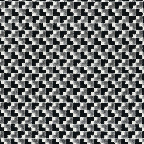 Baker Street Gris/Noir De Lune Upholstery Fabric