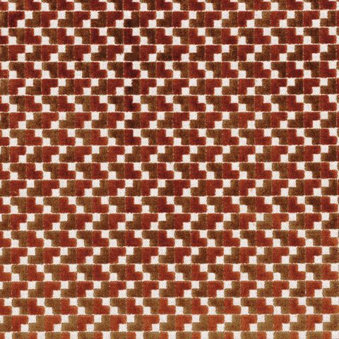 Baker Street Orange Brulee/Camel Upholstery Fabric