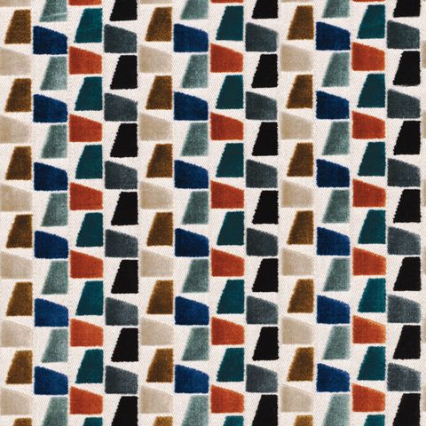 Paddington Bleu Multico Upholstery Fabric