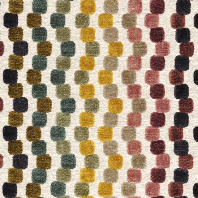 Casamance Arty Orphisme Olive/Mimosa