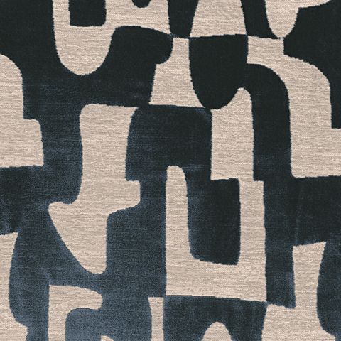 Melodie Petrole Upholstery Fabric