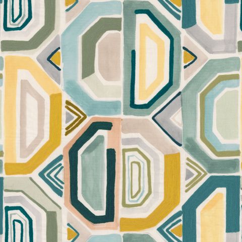 Mahlangu Celadon/Moutarde