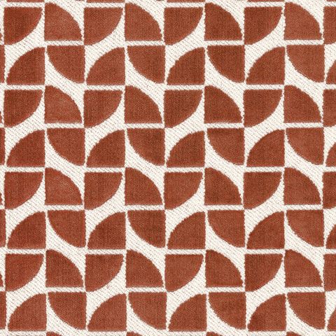 Oca Orange Upholstery Fabric