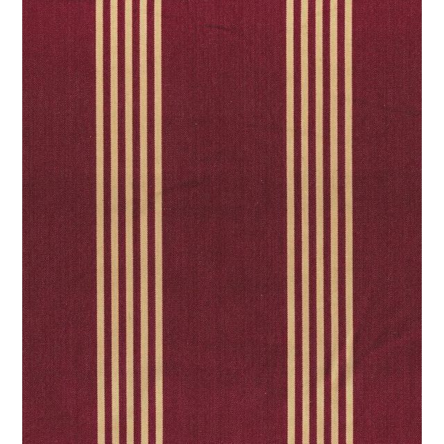Ian Mankin Paint Pot Canvas Stripe Antique Claret