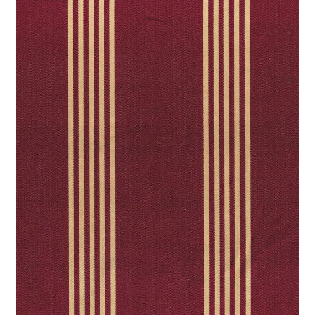 Ian Mankin Paint Pot Canvas Stripe Antique Claret