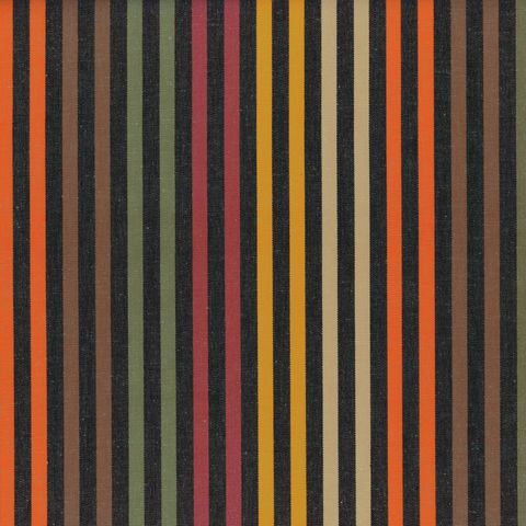 Palette Stripe Cinder Upholstery Fabric