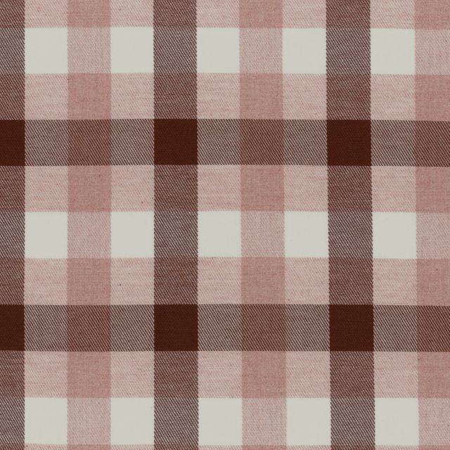 Ian Mankin Paint Pot Watercolour Check Brown/Pink