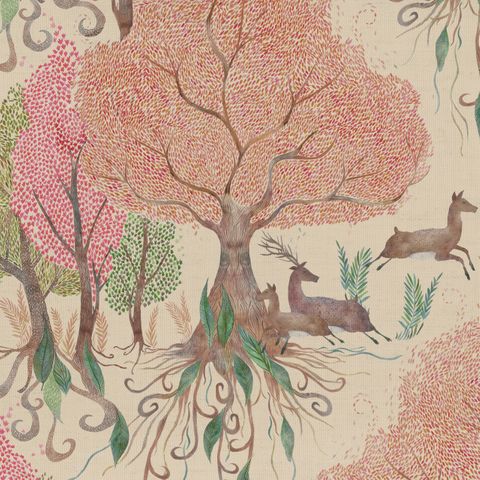 Voyage Decoration Woodland Tales Willow Woods Blush Tablecloth