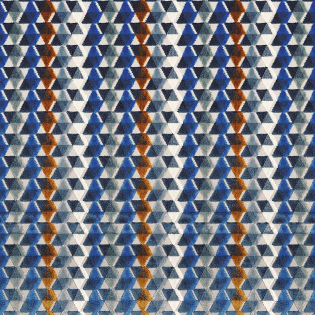 Camengo Bilbao Velvets Arenal Indigo Upholstery Fabric