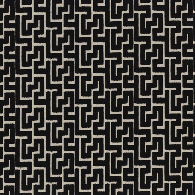 Camengo Bilbao Velvets Biscaya Noir Upholstery Fabric