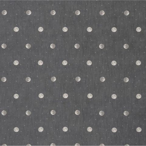 Over The Moon Charcoal Grey Upholstery Fabric