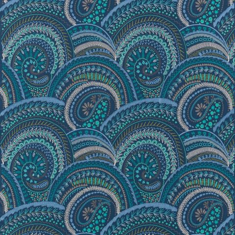 William Yeoward Banjara Fabrics Banjara Ocean Made To Measure Roman Blind