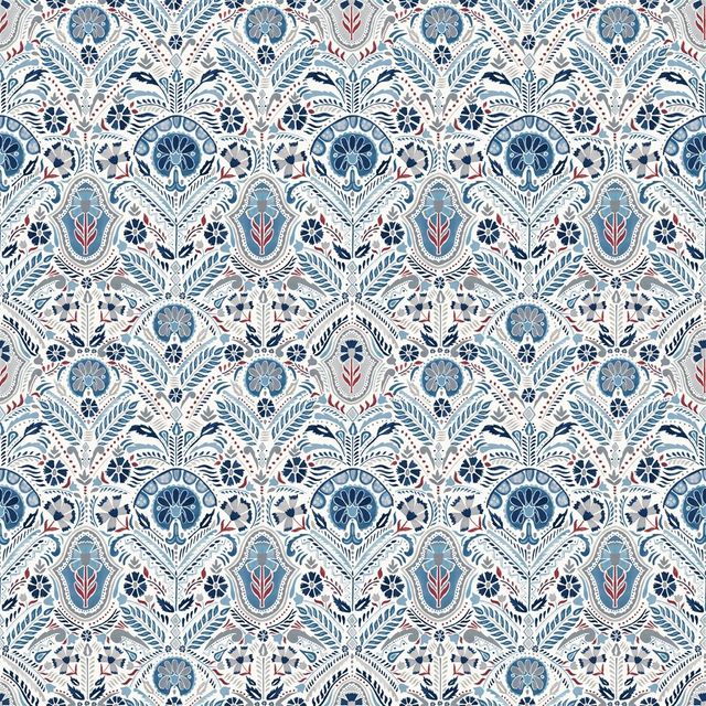 William Yeoward Banjara Fabrics Lustleigh Indigo