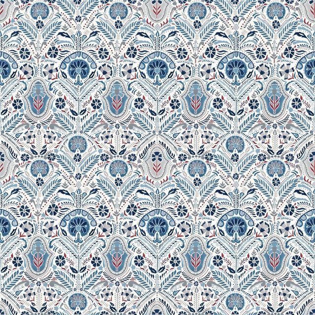 William Yeoward Banjara Fabrics Lustleigh Indigo