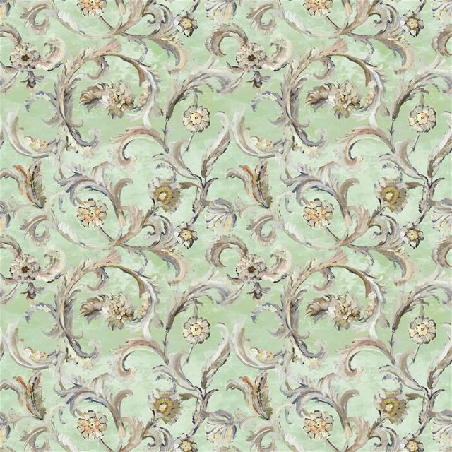 Designers Guild Tapestry Flower Prints & Panels Myrtle Damask Pistachio