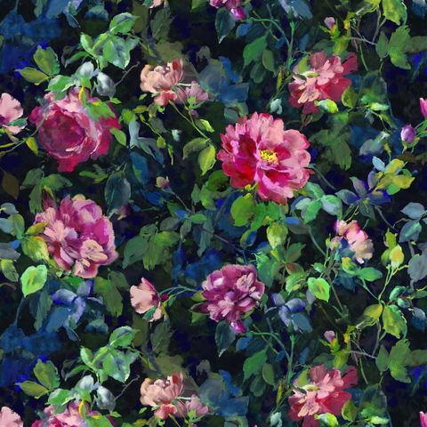 Gertrude Rose Fuchsia Upholstery Fabric