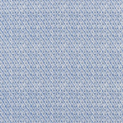 St John Street Trellis Woad Upholstery Fabric