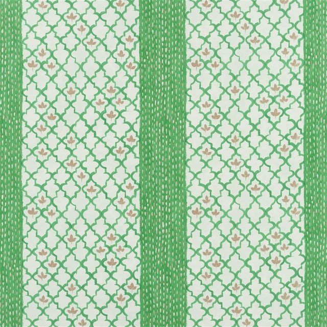 Designers Guild Porcelaine De Chine Fabrics Pergola Trellis Emerald