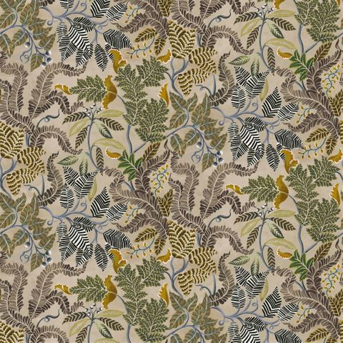 Fougere Sepia Upholstery Fabric