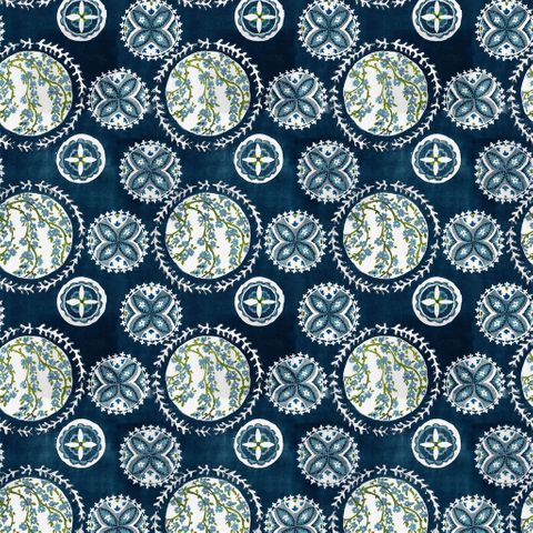 Temari Ocean Upholstery Fabric