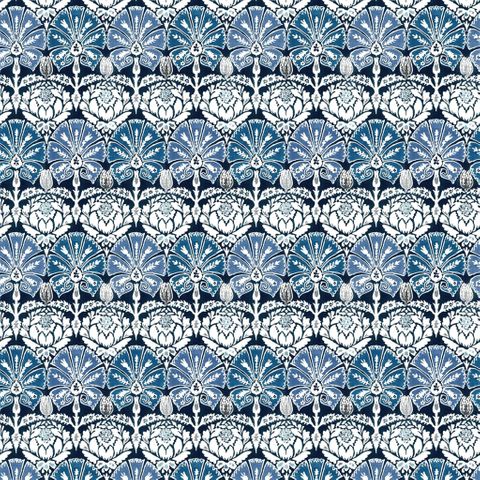 Ottoman Damask Indigo