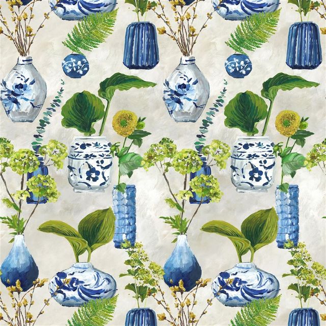 Designers Guild Pottery Studio Fabrics Kawana Delft