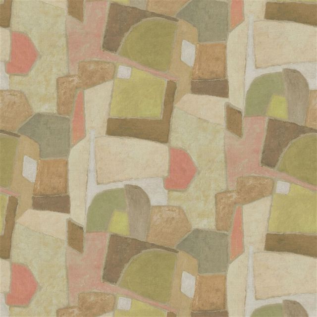 Designers Guild Pottery Studio Fabrics Clay Collage Terracotta